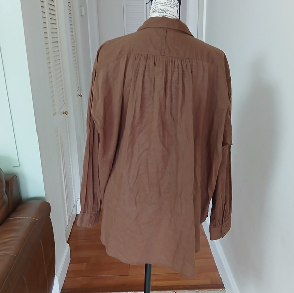 Nili‎ Lotan Miles Tunic Shirt Top Oversized Long Sleeve - Picture 5 of 8